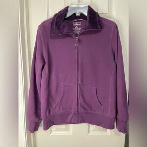 L.L. Bean Plush Lined Full Zip Purple Women's Medium Outdoor Jacket